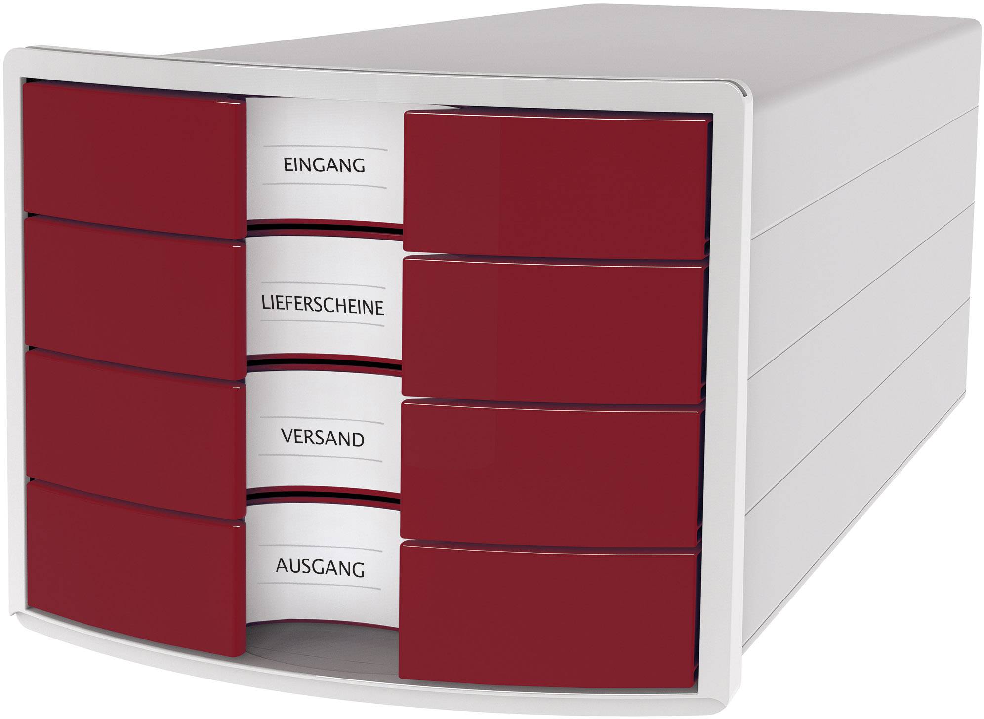 HAN IMPULS 2.0 1012-17 Ladebox Lichtgrijs DIN A4, DIN C4 Aantal lades: 4