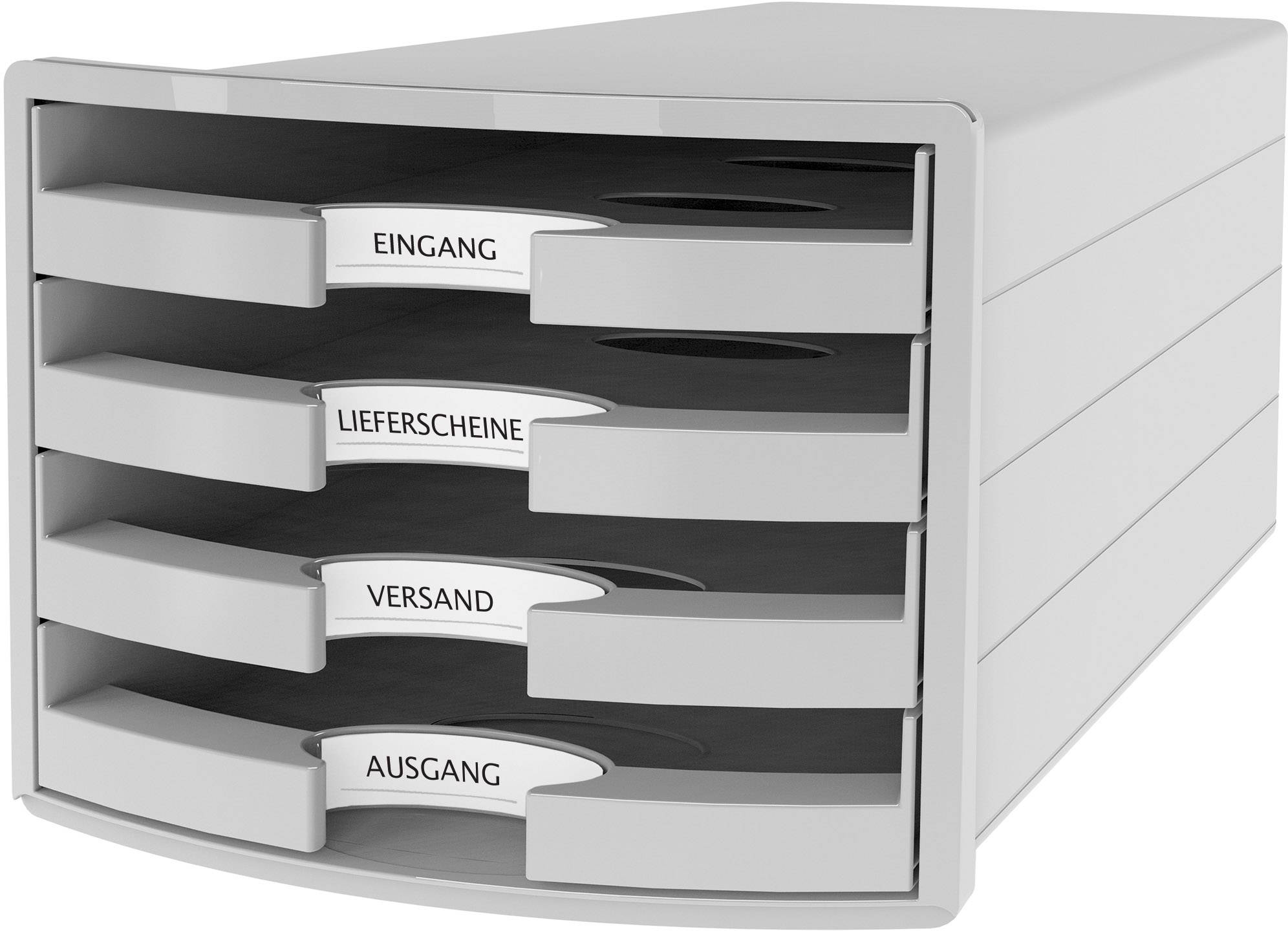 HAN IMPULS 2.0 1013-11 Ladebox Lichtgrijs DIN A4, DIN C4 Aantal lades: 4