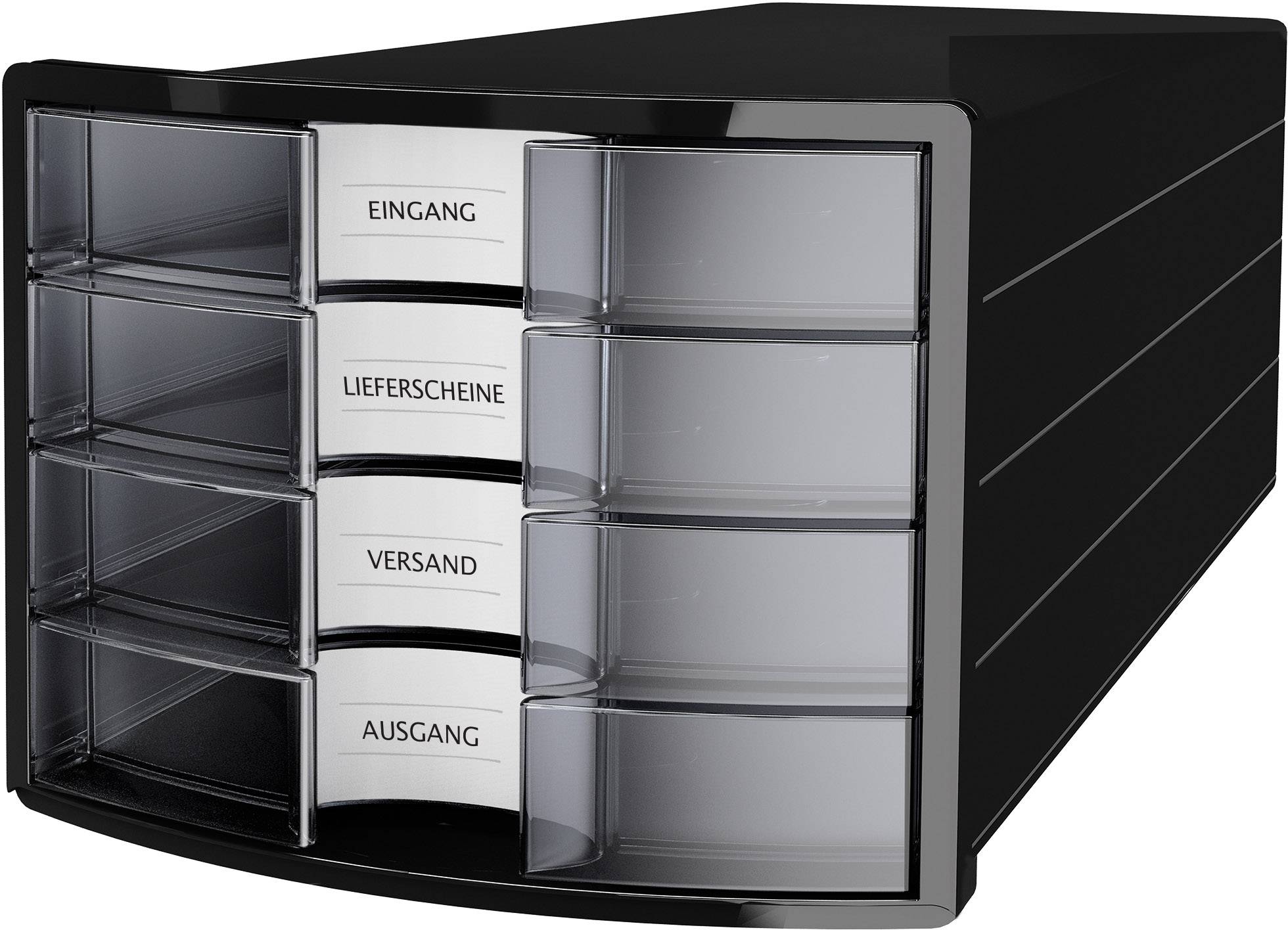 HAN IMPULS 2.0 1012-363 Ladebox Zwart DIN A4, DIN C4 Aantal lades: 4