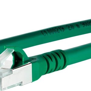 Metz Connect 1308450555-E RJ45 Netwerkkabel, patchkabel CAT 6A S/FTP 0.50 m Groen Folie afscherming, Afscherming gevloch Metz Connect 1308450555-E RJ45 Netwerkkabel, patchkabel CAT 6A S/FTP 0.50 m Groen Folie afscherming, Afscherming gevloch