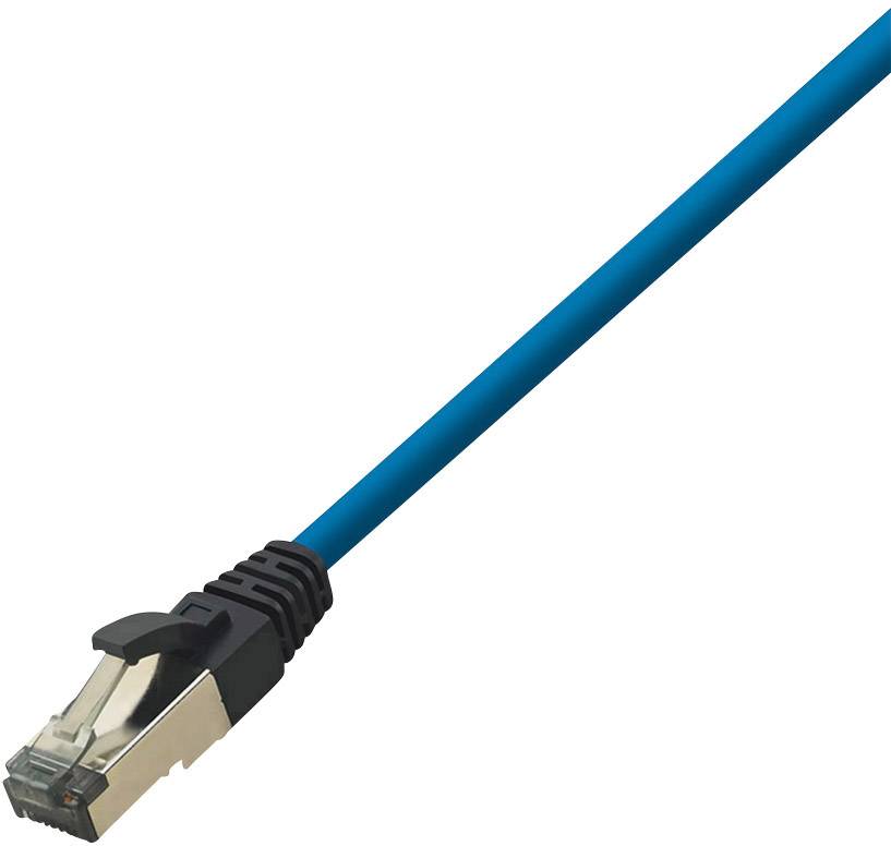 LogiLink CQ8076S RJ45 Netwerkkabel, patchkabel CAT 8.1 S/FTP 5.00 m Blauw Halogeenvrij 1 stuk(s)