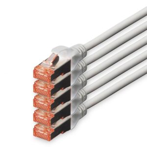 Digitus DK-1644-150-5 RJ45 Netwerkkabel, patchkabel CAT 6 S/FTP 15.00 m Grijs Folie afscherming, Afscherming totaal, Afg Digitus DK-1644-150-5 RJ45 Netwerkkabel, patchkabel CAT 6 S/FTP 15.00 m Grijs Folie afscherming, Afscherming totaal, Afg