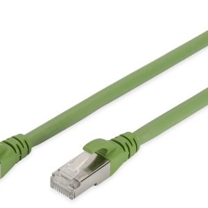 Digitus DK-1644-A-PUR-250 RJ45 Netwerkkabel, patchkabel CAT 6A S/FTP 25.00 m Groen Folie afscherming, Afscherming totaal Digitus DK-1644-A-PUR-250 RJ45 Netwerkkabel, patchkabel CAT 6A S/FTP 25.00 m Groen Folie afscherming, Afscherming totaal