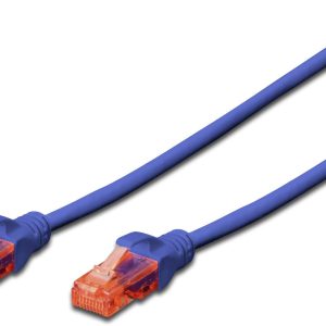 Digitus DK-1617-050/B-BU RJ45 Netwerkkabel, patchkabel CAT 6 U/UTP 5.00 m Blauw Vlambestendig, Halogeenvrij, Onafgescher Digitus DK-1617-050/B-BU RJ45 Netwerkkabel, patchkabel CAT 6 U/UTP 5.00 m Blauw Vlambestendig, Halogeenvrij, Onafgescher
