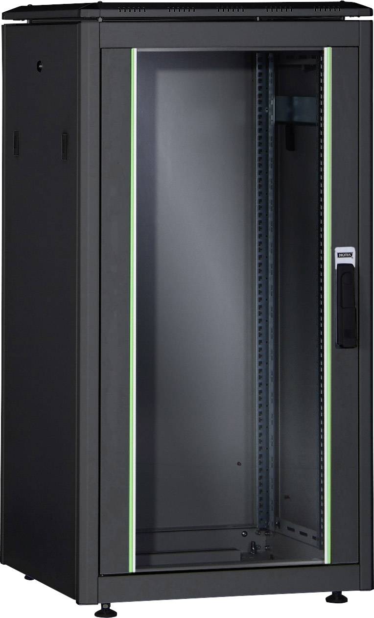 Digitus DN-19 26U-8/10-B-1 19inch-patchkast (b x h x d) 800 x 1342 x 1000 mm 26 HE Zwart, Zwart (RAL 9005)