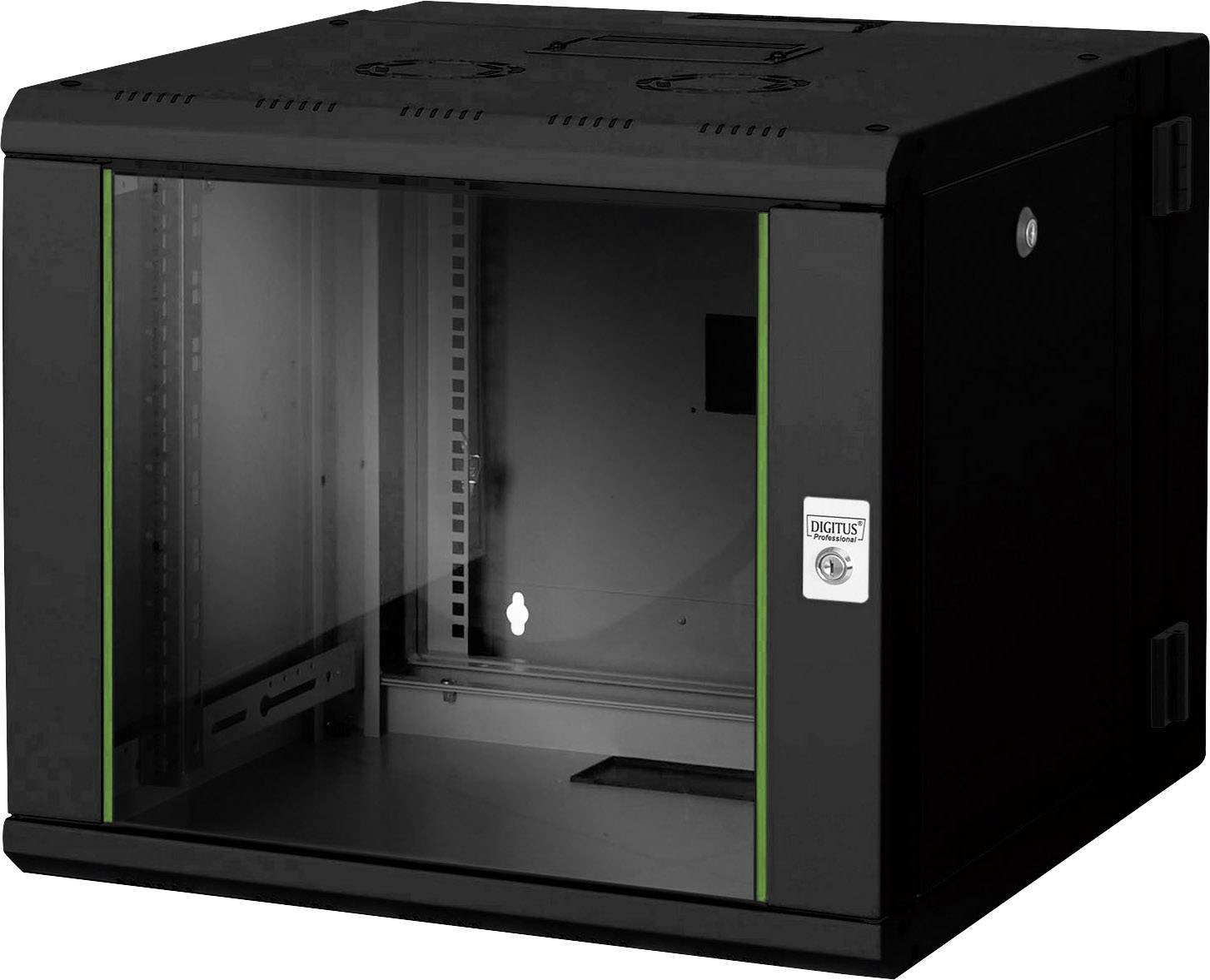 Digitus DN-19 09-U-3-SW 19inch-wandkast (b x h x d) 600 x 509 x 600 mm 9 HE Zwart, Zwart (RAL 9005)