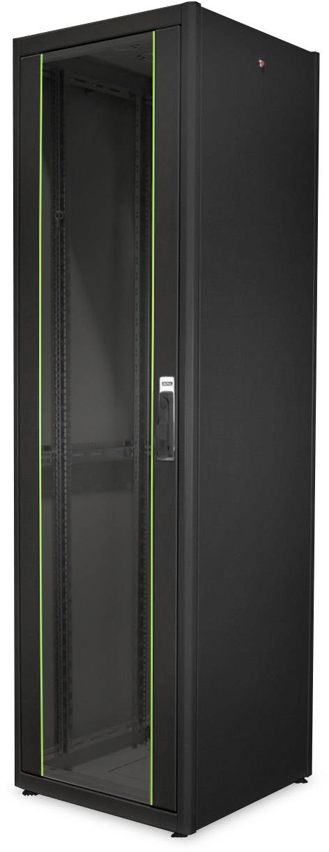 Digitus DN-19 42U-6/6-DB 19inch-patchkast (b x h x d) 600 x 2040 x 600 mm 42 HE Zwart, Zwart (RAL 9005)