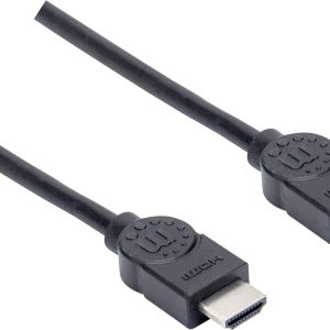 Manhattan 355308 HDMI-kabel HDMI Aansluitkabel HDMI-A-stekker, HDMI-A-stekker 1.50 m Zwart 4K UHD Manhattan 355308 HDMI-kabel HDMI Aansluitkabel HDMI-A-stekker, HDMI-A-stekker 1.50 m Zwart 4K UHD