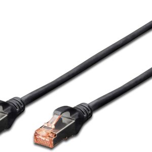 Digitus DK-1644-005/BL RJ45 Netwerkkabel, patchkabel CAT 6 S/FTP 0.50 m Zwart Folie afscherming, Afscherming totaal, Afg Digitus DK-1644-005/BL RJ45 Netwerkkabel, patchkabel CAT 6 S/FTP 0.50 m Zwart Folie afscherming, Afscherming totaal, Afg