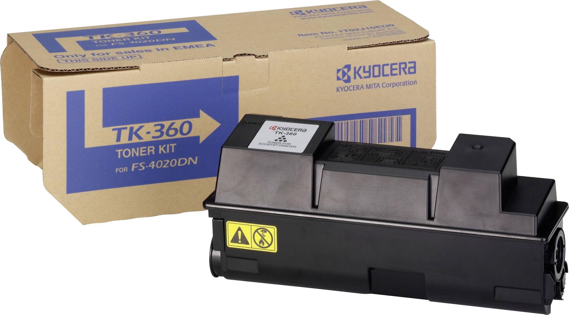 Kyocera Toner TK-360 Origineel Zwart 20000 bladzijden 1T02J20EUC