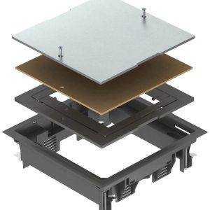 OBO Bettermann ZES4-2 U10T 9011 Aansluitdoosinzetstuk OBO Bettermann ZES4-2 U10T 9011 Aansluitdoosinzetstuk