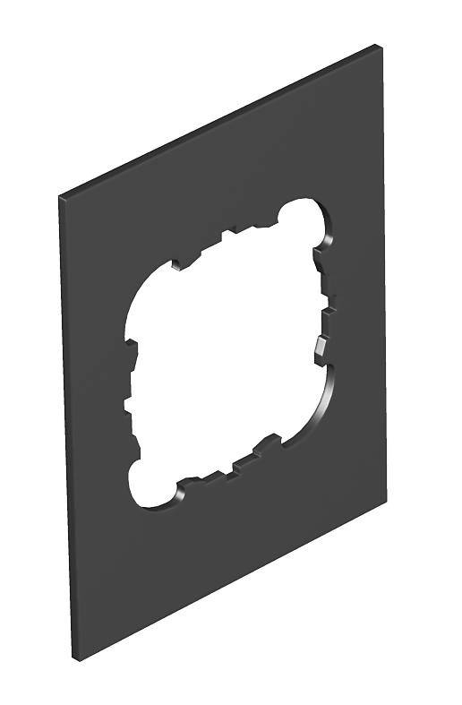 OBO Bettermann T12L P1S 9011 Afdekplaat