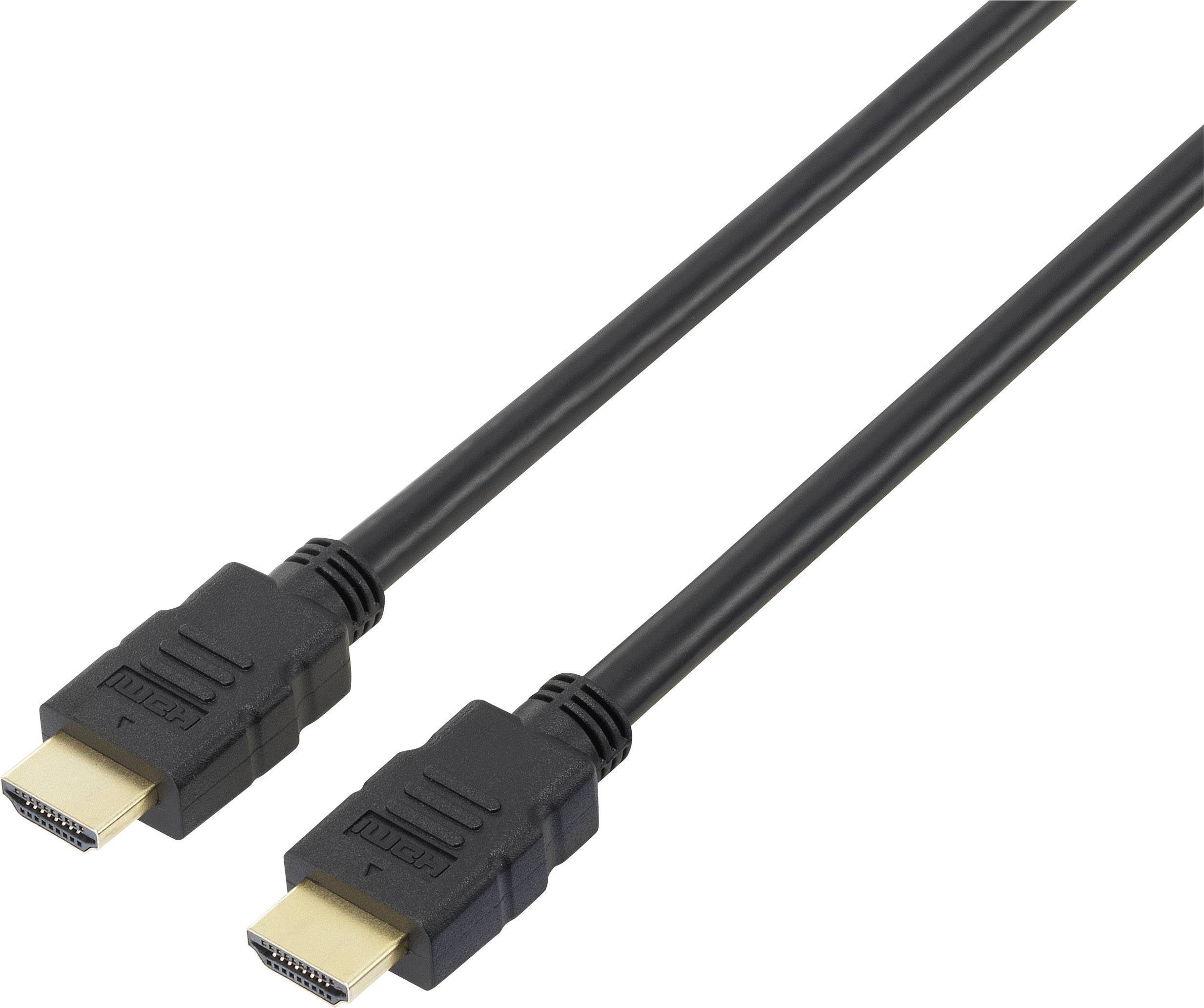 SpeaKa Professional SP-7870112 HDMI-kabel HDMI Aansluitkabel HDMI-A-stekker, HDMI-A-stekker 10.00 m Zwart Audio Return C