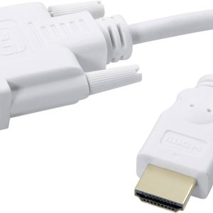 SpeaKa Professional SP-7870336 DVI-kabel DVI / HDMI Adapterkabel DVI-D 18+1-polige stekker, HDMI-A-stekker 2.00 m Wit Ve SpeaKa Professional SP-7870336 DVI-kabel DVI / HDMI Adapterkabel DVI-D 18+1-polige stekker, HDMI-A-stekker 2.00 m Wit Ve