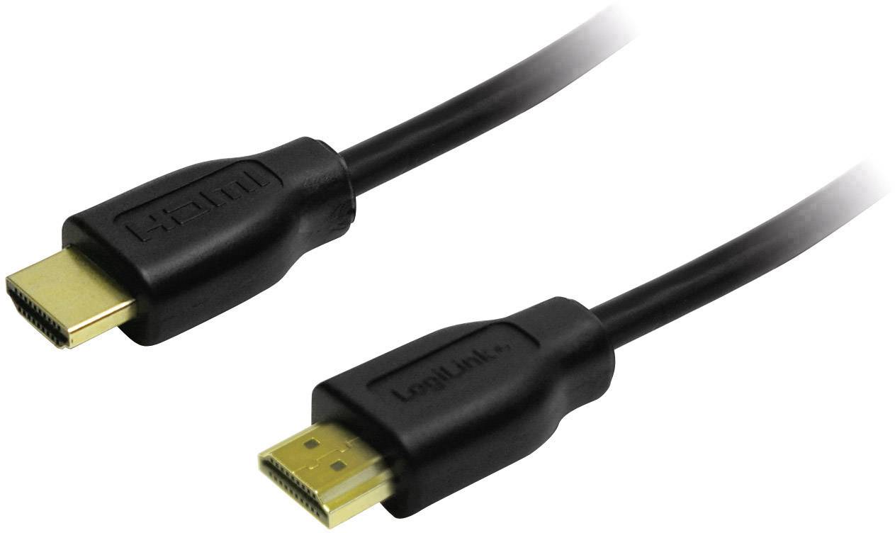 LogiLink CH0036 HDMI-kabel HDMI Aansluitkabel HDMI-A-stekker, HDMI-A-stekker 1.50 m Zwart 4K UHD