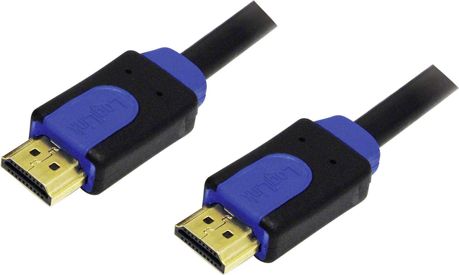 LogiLink CHB1103 HDMI-kabel HDMI Aansluitkabel HDMI-A-stekker, HDMI-A-stekker 3.00 m Zwart 4K UHD