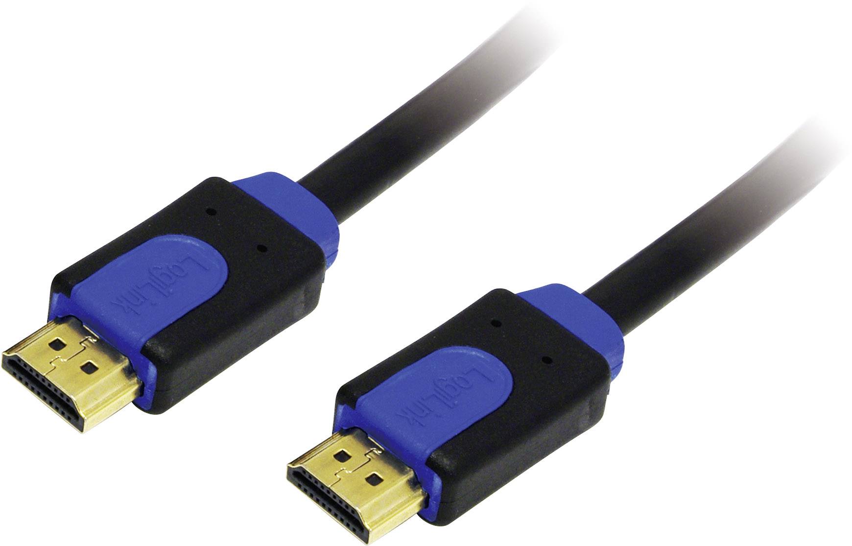 LogiLink CHB1115 HDMI-kabel HDMI Aansluitkabel HDMI-A-stekker, HDMI-A-stekker 15.00 m Zwart 4K UHD