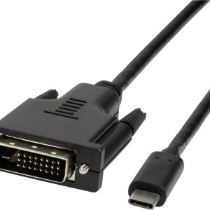 LogiLink UA0331 USB-C-displaykabel USB-C / DVI Adapterkabel USB-C stekker, DVI-D 24+1-polige stekker 1.80 m Zwart LogiLink UA0331 USB-C-displaykabel USB-C / DVI Adapterkabel USB-C stekker, DVI-D 24+1-polige stekker 1.80 m Zwart