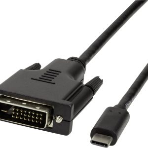 LogiLink UA0332 USB-C-displaykabel USB-C / DVI Adapterkabel USB-C stekker, DVI-D 24+1-polige stekker 3.00 m Zwart LogiLink UA0332 USB-C-displaykabel USB-C / DVI Adapterkabel USB-C stekker, DVI-D 24+1-polige stekker 3.00 m Zwart