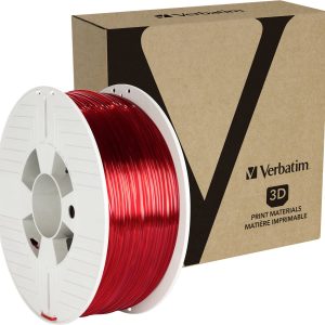Verbatim 55062 55062 Filament PETG 2.85 mm 1 kg Rood (transparant) 1 stuk(s) Verbatim 55062 55062 Filament PETG 2.85 mm 1 kg Rood (transparant) 1 stuk(s)