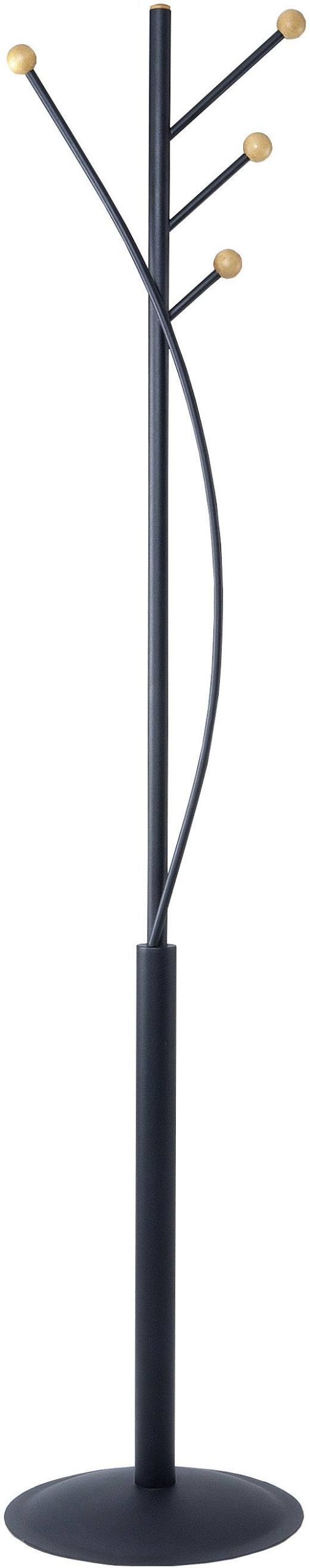 Maul Staande kapstok 9405570 MAULaura Aantal haken: 4 (Ø x h) 36.5 cm x 180 cm Staal Zwart 1 stuk(s)