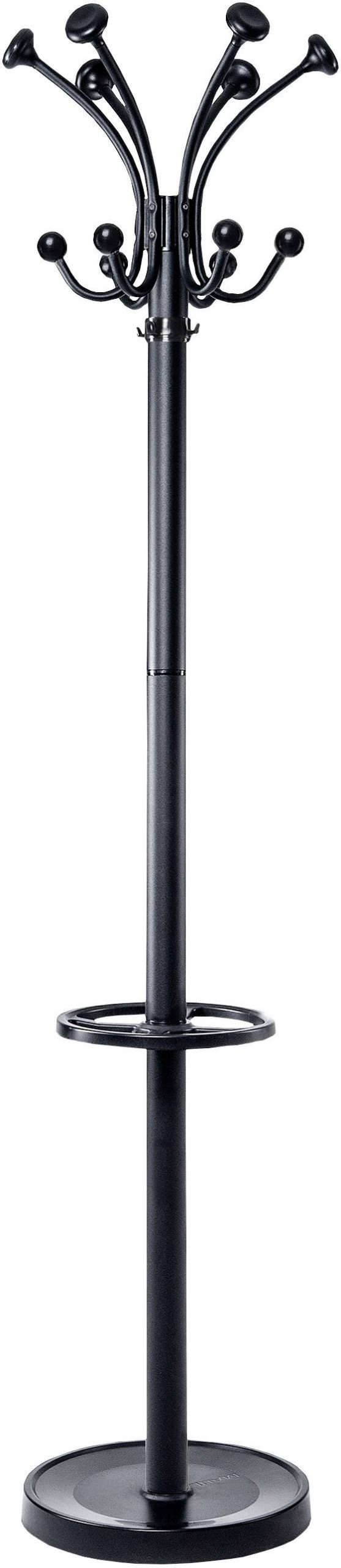 Maul Staande kapstok 9407090 MAULnubis Aantal haken: 20 (Ø x h) 41 cm x 176 cm Staal Zwart 1 stuk(s)