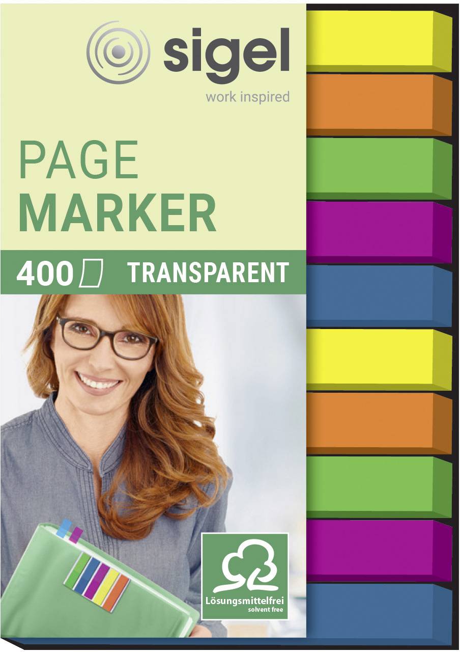 Sigel Plakmarker HN617 Groen, Blauw, Violet, Geel, Oranje