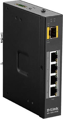 D-Link DIS-100G-5PSW DIS-100G-5PSW Netwerk switch 4 + 1 poorten PoE-functie