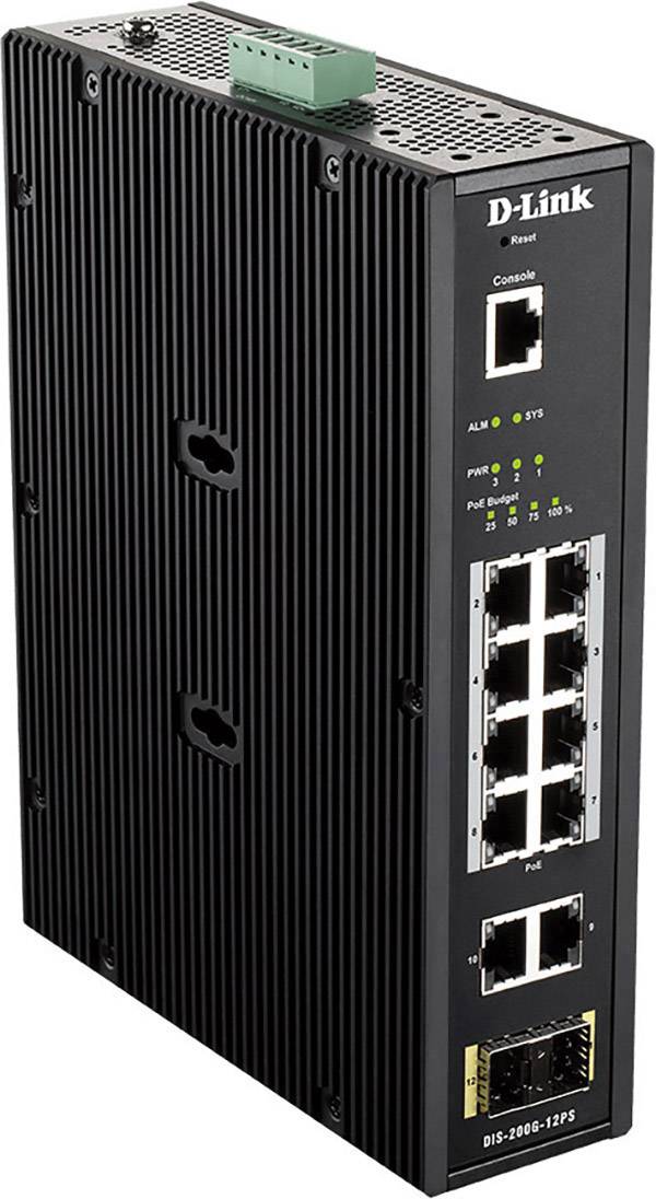 D-Link DIS-200G-12PS DIS-200G-12PS Netwerk switch 12 poorten PoE-functie