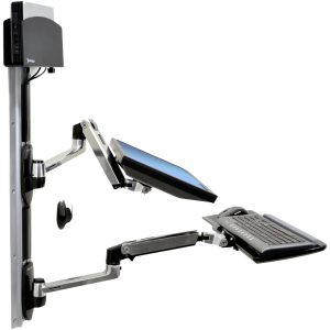 Ergotron LX Wall Mount System Small CPU Holder Monitor-wandbeugel Aantal monteerbare displays: 1 Display(s) 25,4 cm (10″