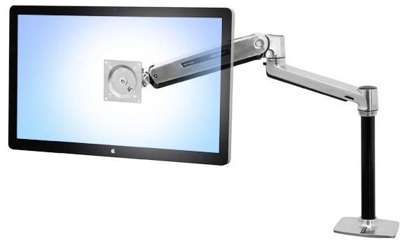 Ergotron 45-358-026 / LX Steh-Sitz-Tischmontage-L Monitor-tafelbeugel Aantal monteerbare displays: 1 Display(s) 116,8 cm