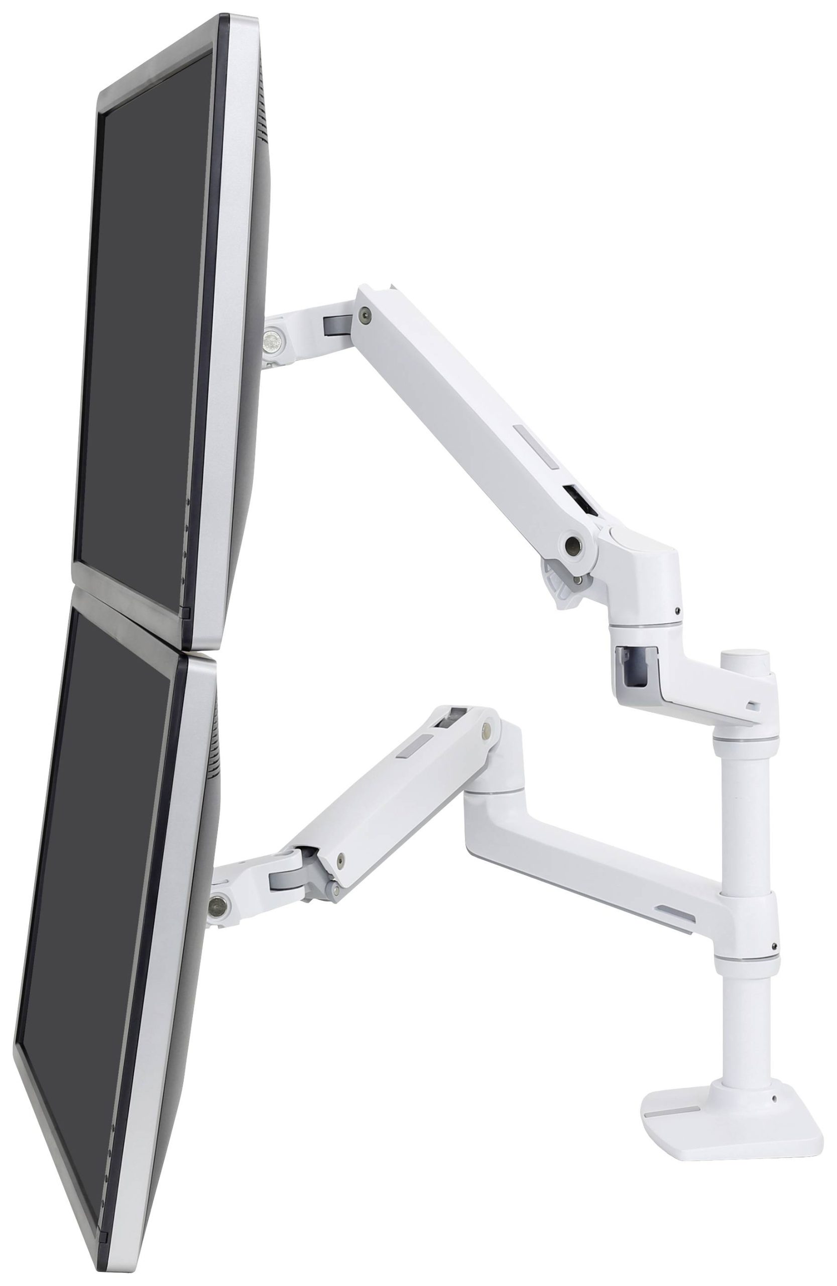 Ergotron LX Dual Arm Stacking Desk Mount Monitor-tafelbeugel Aantal monteerbare displays: 2 Display(s) 38,1 cm (15") - 6