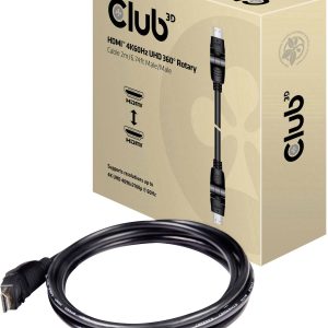 club3D HDMI Aansluitkabel HDMI-A-stekker, HDMI-A-stekker 2.00 m Zwart CAC-1360 4K UHD, Vlambestendig HDMI-kabel club3D HDMI Aansluitkabel HDMI-A-stekker, HDMI-A-stekker 2.00 m Zwart CAC-1360 4K UHD, Vlambestendig HDMI-kabel