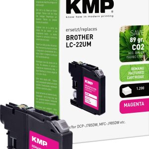 KMP Inktcartridge vervangt Brother LC-22UM Compatibel Magenta B73M 1536,4006 KMP Inktcartridge vervangt Brother LC-22UM Compatibel Magenta B73M 1536,4006