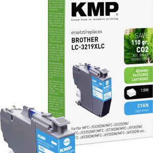 KMP Inktcartridge vervangt Brother LC-3219XLC Compatibel Cyaan B58CX 1538,4003 KMP Inktcartridge vervangt Brother LC-3219XLC Compatibel Cyaan B58CX 1538,4003