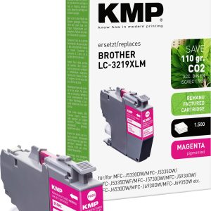 KMP Inktcartridge vervangt Brother LC-3219XLM Compatibel Magenta B58MX 1538,4006 KMP Inktcartridge vervangt Brother LC-3219XLM Compatibel Magenta B58MX 1538,4006
