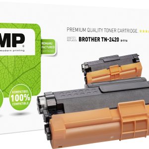 KMP Toner vervangt Brother TN-2420 Compatibel Zwart 3000 bladzijden B-T116 1267,3000 KMP Toner vervangt Brother TN-2420 Compatibel Zwart 3000 bladzijden B-T116 1267,3000