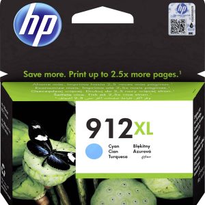 HP 912XL Inktcartridge Origineel Cyaan 3YL81AE Inkt HP 912XL Inktcartridge Origineel Cyaan 3YL81AE Inkt
