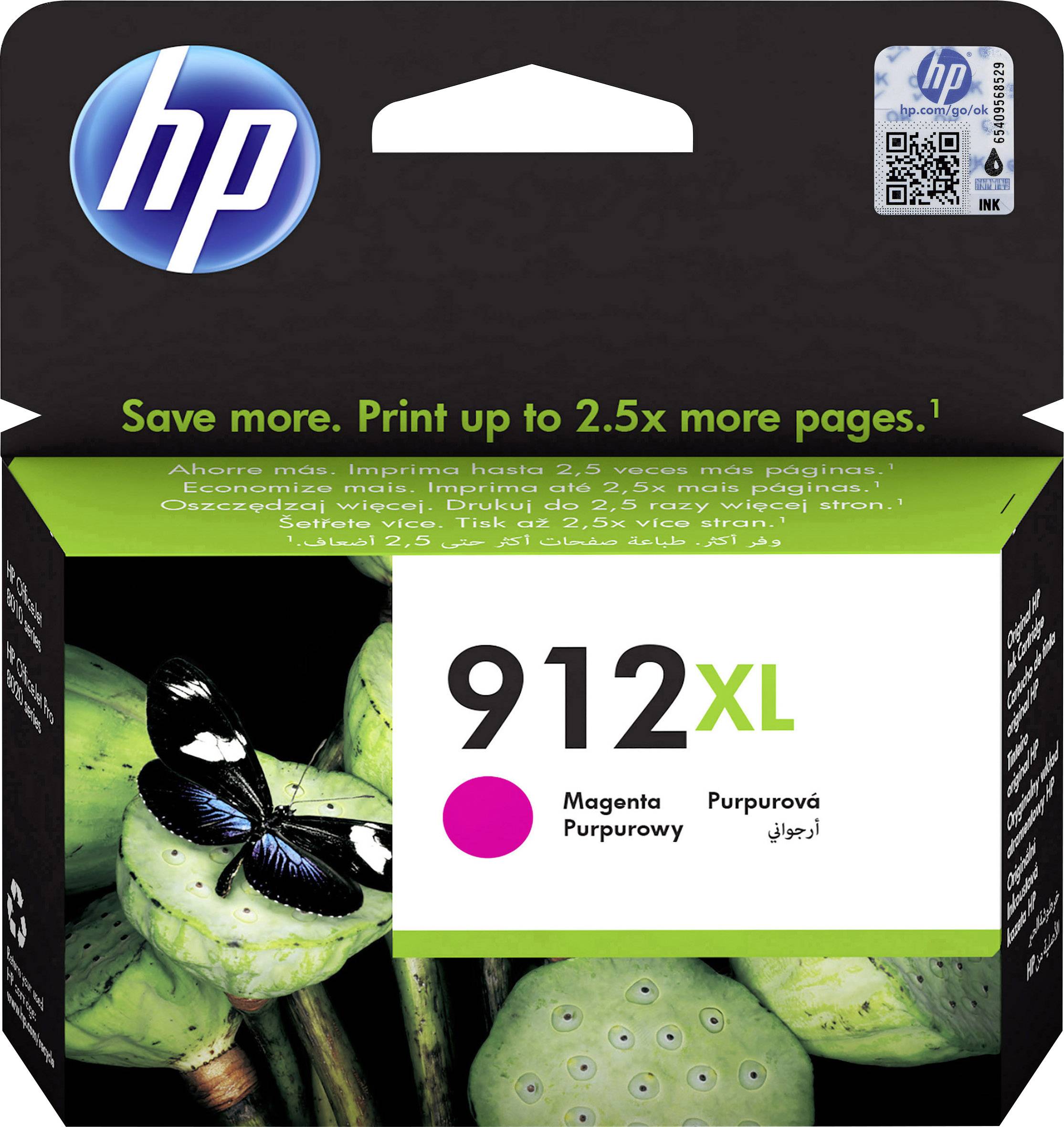 HP 912XL Inktcartridge Origineel Magenta 3YL82AE Inkt