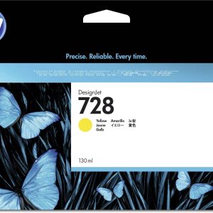 HP Inktcartridge 728 Origineel Geel 130 ml F9J65A 1 stuk(s)