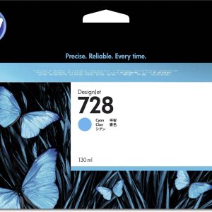 HP Inktcartridge 728 Origineel Cyaan 130 ml F9J67A 1 stuk(s)