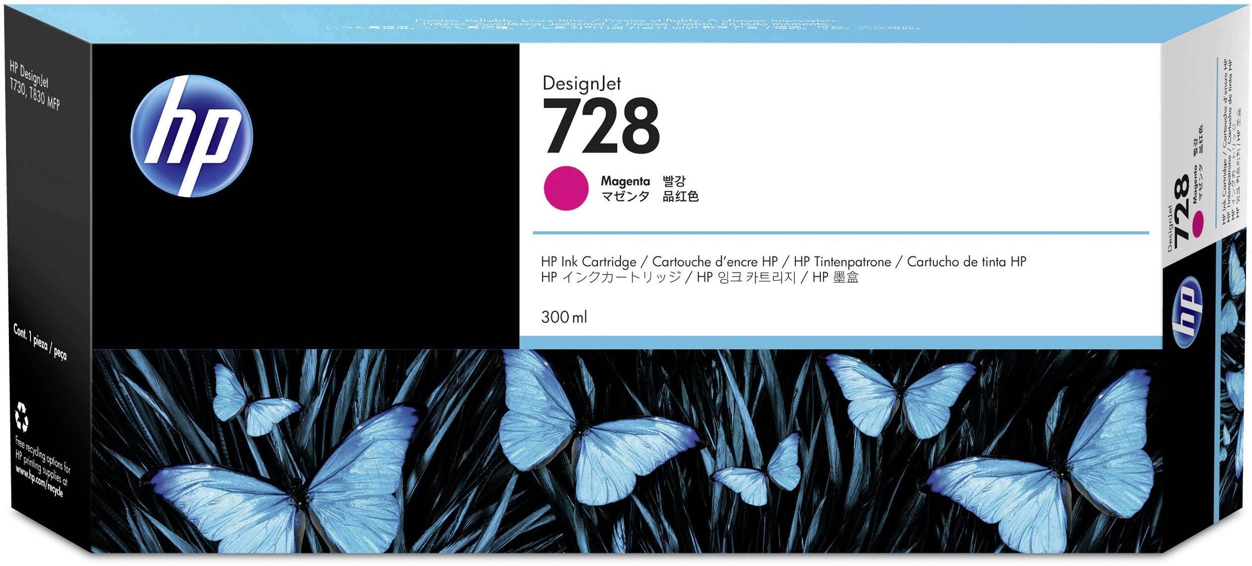 HP Inktcartridge 728 Origineel Magenta 300 ml F9K16A 1 stuk(s)