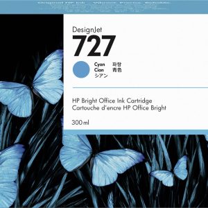 HP Inktcartridge 727 Origineel Cyaan 300 ml F9J76A 1 stuk(s)