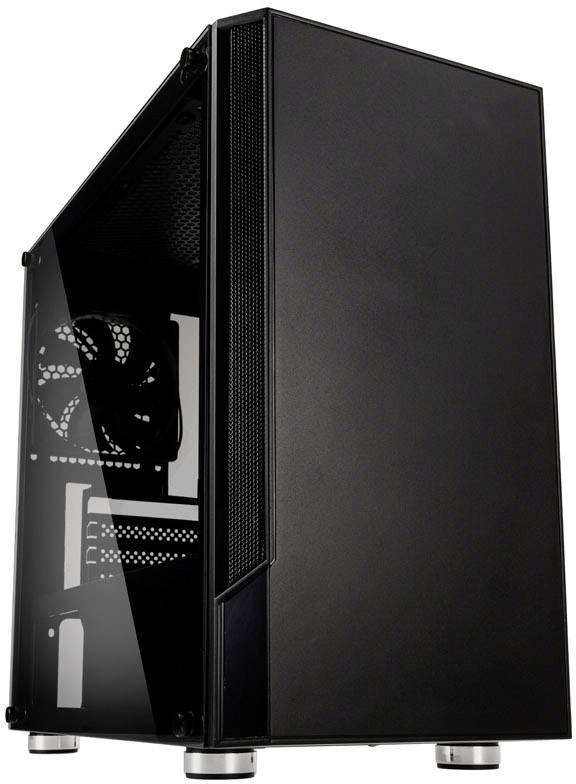 Kolink Citadel Midi-tower PC-behuizing Zwart 2 voorgeïnstalleerde ventilators, Zijvenster, Stoffilter