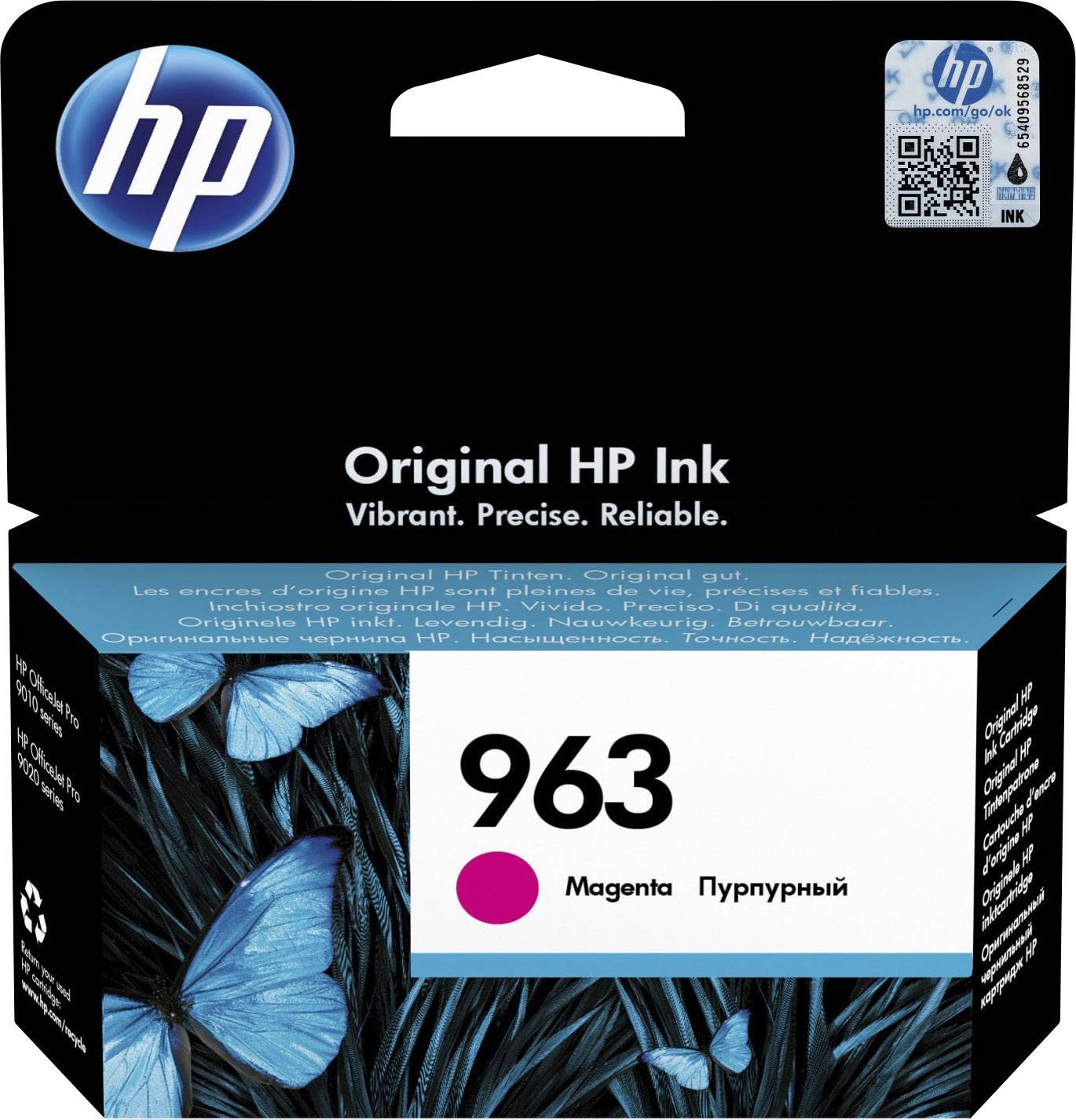 HP 963 Inktcartridge Origineel Magenta 3JA24AE Inkt