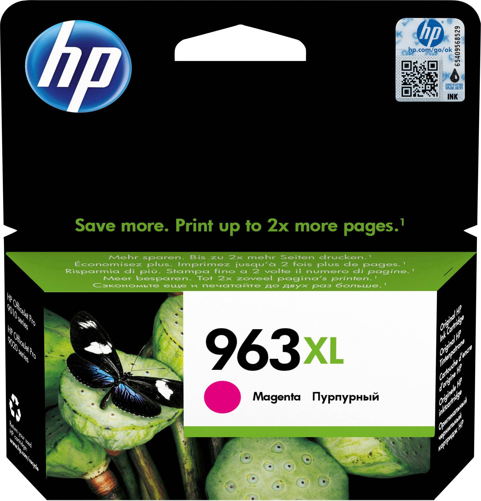 HP 963XL Inktcartridge Origineel Magenta 3JA28AE Inkt