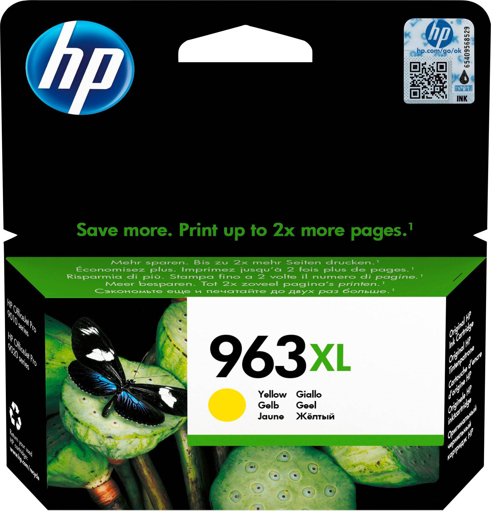 HP 963XL Inktcartridge Origineel Geel 3JA29AE Inkt
