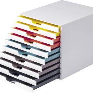 Durable VARICOLOR MIX 10 – 7630 763027 Ladebox Wit DIN A4, DIN C4, Folio, Letter Aantal lades: 10 Durable VARICOLOR MIX 10 – 7630 763027 Ladebox Wit DIN A4, DIN C4, Folio, Letter Aantal lades: 10