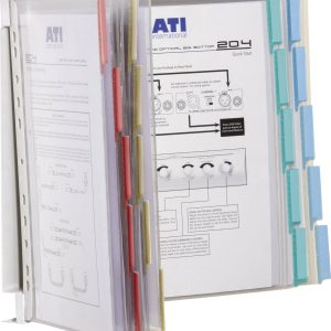Durable Wandhouder voor bureaustandaard Display-System Wall Rood, Geel, Groen, Blauw 20 x DIN A4 Aantal meegeleverde dis