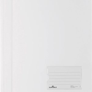 Durable DURALUX 268002 Snelhechtmap Wit DIN A4+ Etiketvenster (90 x 57 mm), Scheurbescherming, Binnentas (achterkant) Durable DURALUX 268002 Snelhechtmap Wit DIN A4+ Etiketvenster (90 x 57 mm), Scheurbescherming, Binnentas (achterkant)
